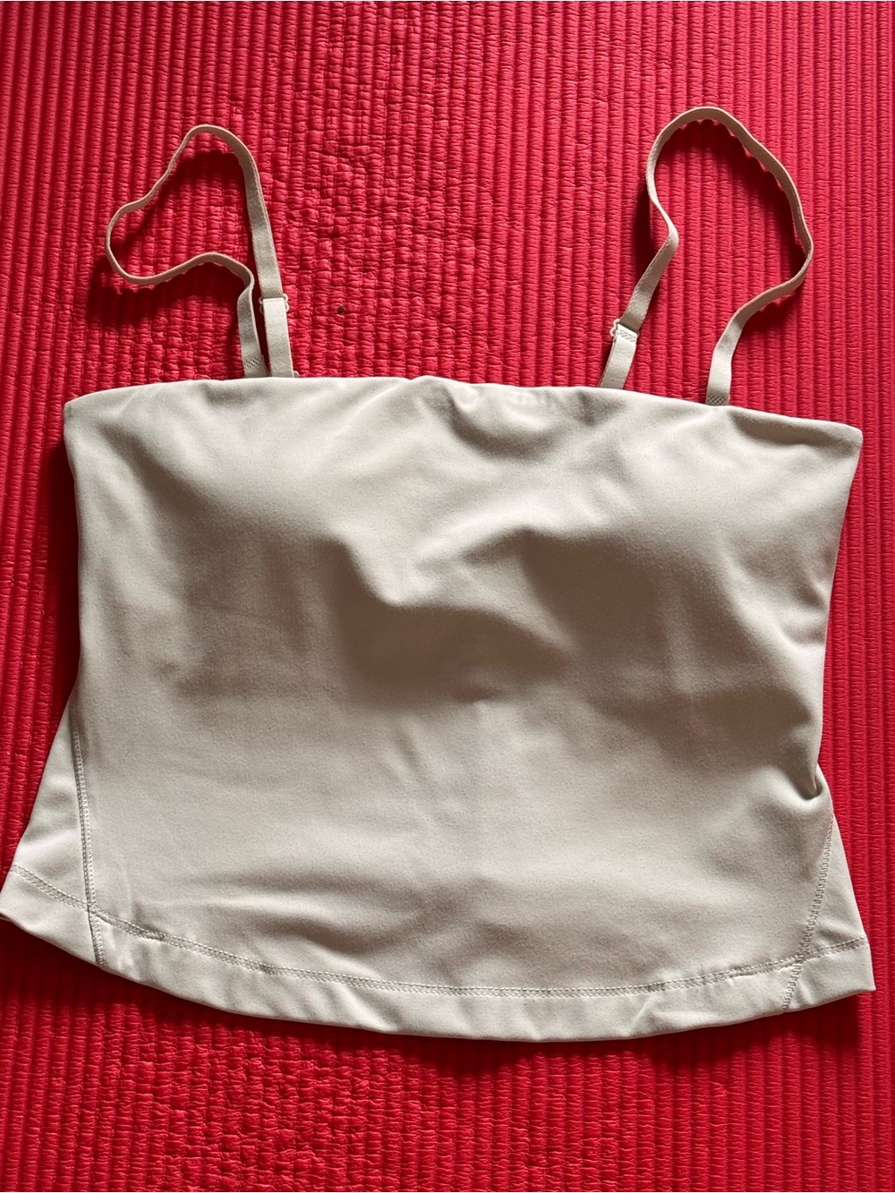 Light Cream Spaghetti-Strap Cami Top